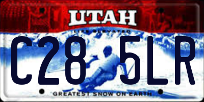 UT license plate C285LR