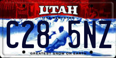 UT license plate C285NZ