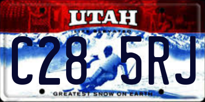 UT license plate C285RJ