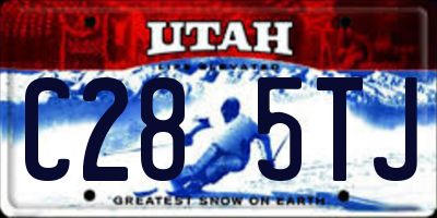 UT license plate C285TJ