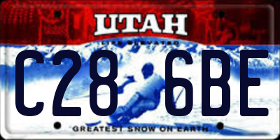 UT license plate C286BE