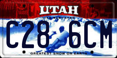 UT license plate C286CM