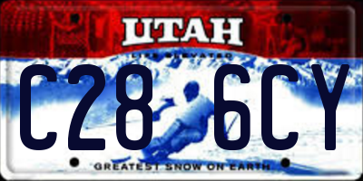 UT license plate C286CY