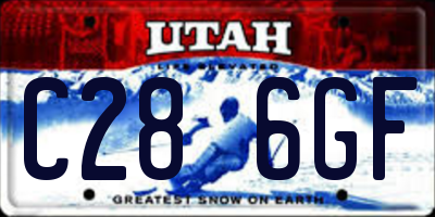 UT license plate C286GF