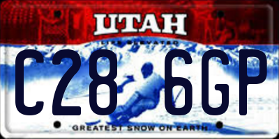 UT license plate C286GP