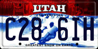 UT license plate C286IH