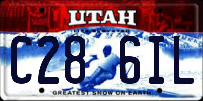 UT license plate C286IL