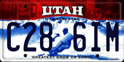 UT license plate C286IM