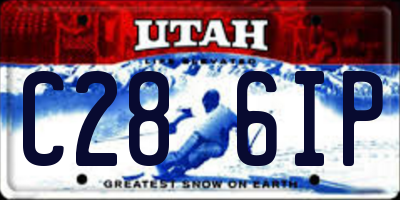 UT license plate C286IP