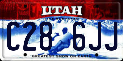 UT license plate C286JJ