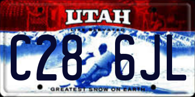 UT license plate C286JL