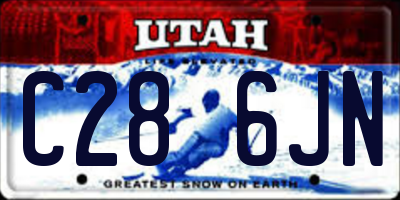 UT license plate C286JN