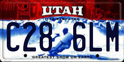 UT license plate C286LM
