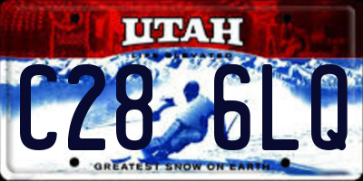 UT license plate C286LQ