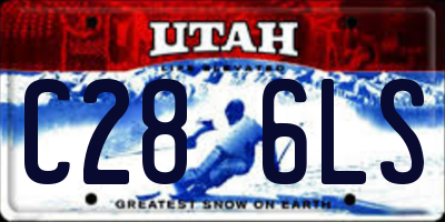 UT license plate C286LS