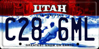UT license plate C286ML