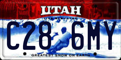 UT license plate C286MY