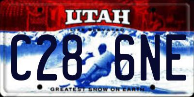 UT license plate C286NE