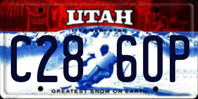 UT license plate C286OP