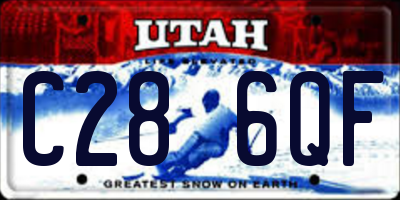 UT license plate C286QF