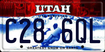 UT license plate C286QL