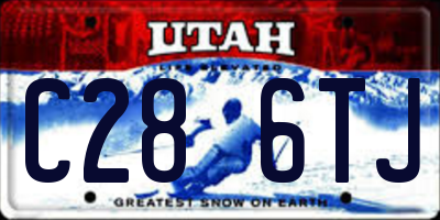 UT license plate C286TJ