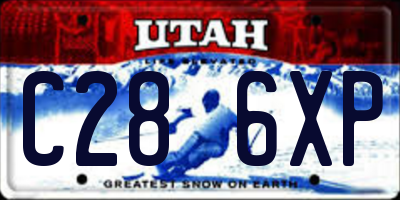 UT license plate C286XP