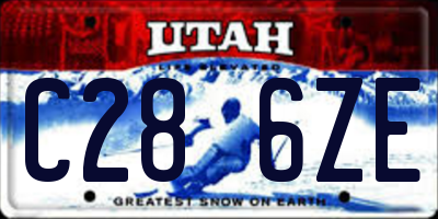 UT license plate C286ZE