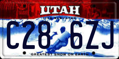 UT license plate C286ZJ