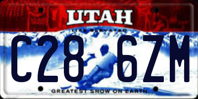 UT license plate C286ZM