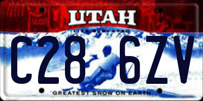 UT license plate C286ZV