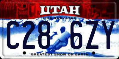 UT license plate C286ZY