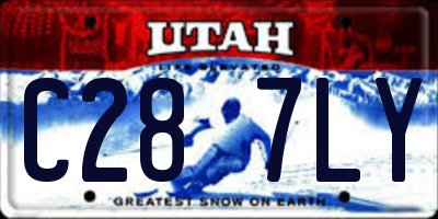 UT license plate C287LY
