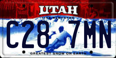 UT license plate C287MN