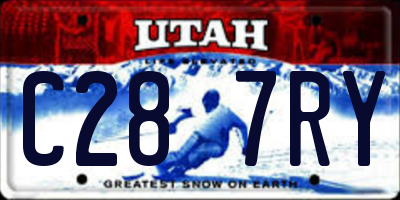 UT license plate C287RY
