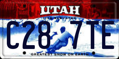UT license plate C287TE
