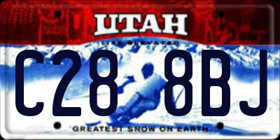 UT license plate C288BJ