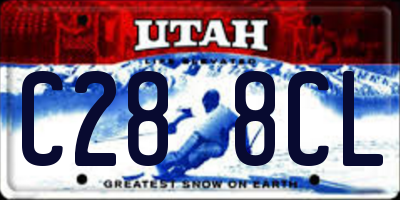 UT license plate C288CL