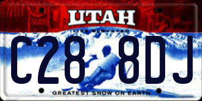 UT license plate C288DJ