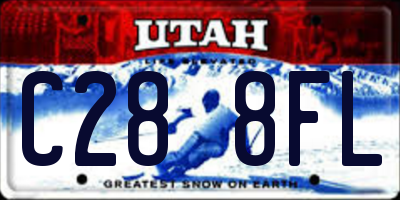 UT license plate C288FL
