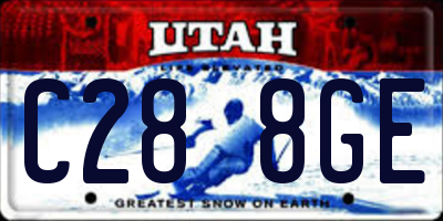 UT license plate C288GE