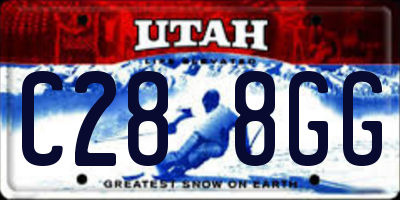 UT license plate C288GG