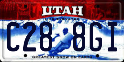 UT license plate C288GI