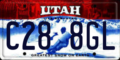 UT license plate C288GL