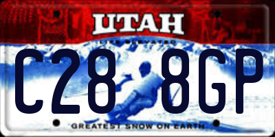 UT license plate C288GP
