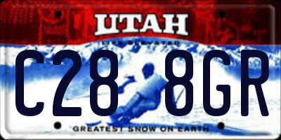 UT license plate C288GR
