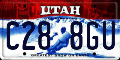 UT license plate C288GU
