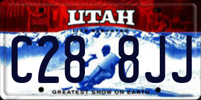 UT license plate C288JJ