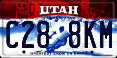 UT license plate C288KM