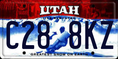 UT license plate C288KZ